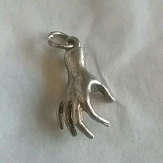 Vintage Sterling Silver 925 Victorian Style Hand Charm
