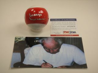 Willie Mosconi Signed Psa/dna Certified Autographed 11 Billiard Pool Ball.