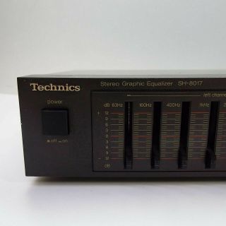 Stereo 7 Band Stackable EQ Home Audio Vintage Technics Graphic Equalizer SH - 8017 3