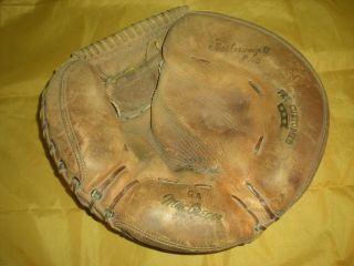 Vintage Macgregor Ga Catchers Featherweight Pad Baseball Glove Mitt Made In Usa