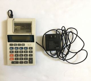 Vintage Casio Hr - 8 Calculator Adding Machine With Ac Adaptor