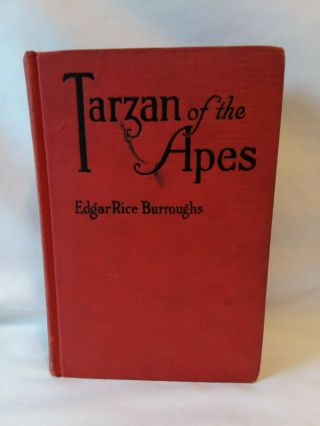 Edgar Rice Burroughs Tarzan Of The Apes Vintage 1914 Grosset & Dunlap Hb