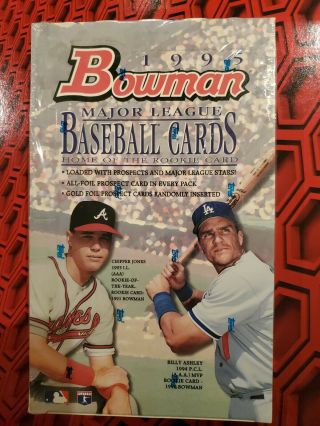 1995 Bowman Baseball Hobby Box Factory Box Of 24 Packs