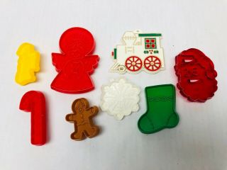 Hallmark Cookie Cutter Set Christmas Holiday Themed Vintage Cooking Craft Supply