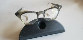 Vtg Clear Frames Ai Z87 6 3/4 Safety Glasses Steampunk Side Panels