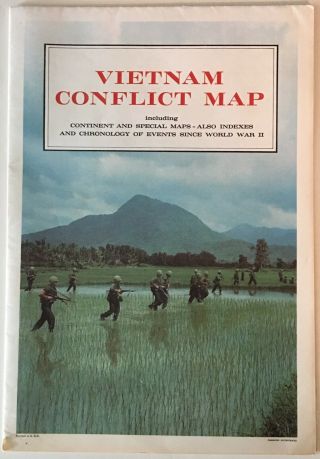 1966 Vietnam Conflict Map Hammond Incorporated