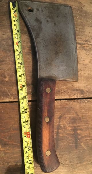 Large Vintage F Dick Germany No 95A Butchers 15 Inch Meat Cleaver 2
