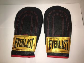 Vintage Everlast Leather Weighted Speed Bag Training Gloves Sparring Boxing