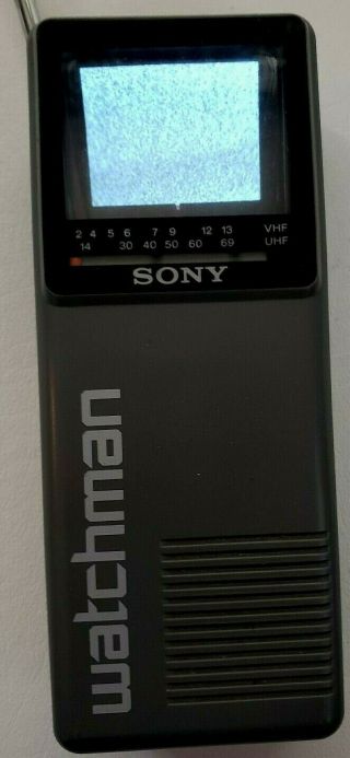 Vintage Sony Watchman Portable Tv Fd - 10a Handheld Television