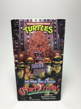 Vhs We Wish You A Turtle Christmas Vintage Tmnt Xmas 90s