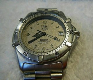 Tag Heuer 962.  206 Stainless Steel Quartz Watch - 36mm - 2000 Series Divers Watch 2