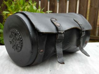 Vintage Leather Motorcycle / Bike Tool Bag Tool Roll