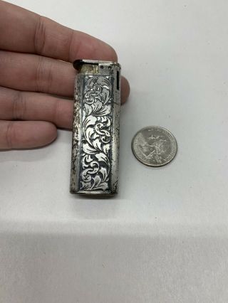 Vintage Colibri Cigarette Case Holder Japan Silver Tone
