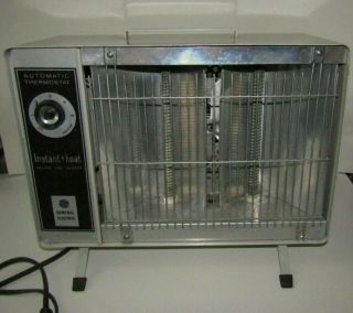 Vintage Ge Electric Instant Heat Automatic Fan Heater Space Heater F43h9