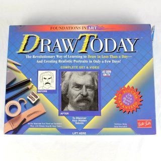 Vintage Foundations In Art Draw Today Kit 1993 Walter T Foster