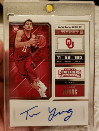 2018 - 19 Contenders Draft Trae Young College Ticket Rc Auto Variation B Invest?