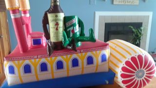 Vintage Inflatable Seagrams 7 Crown,  7 Up Steamboat - Blow Up Ad Boat Riverboat