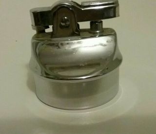 VINTAGE SILVER FINISH TABLE TOP LIGHTER MADE IN JAPAN 2
