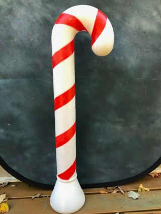Vintage Christmas Blow Mold Candy Cane By Union Products 40 "