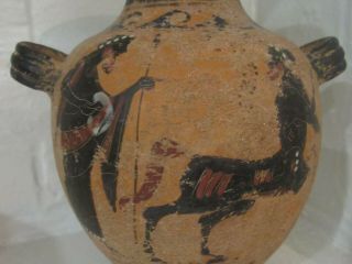 Antique Egyptian Skyphos Painted Figural Clay Ceramic WATER JUG RARE 3
