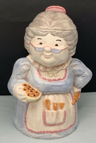 Vintage Treasure Craft " Grandma " Cookie Jar - 1960 