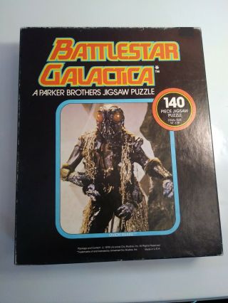 Complete 1978 Parker Brothers Battlestar Galactica Ovion Guard 140pc Vtg Puzzle