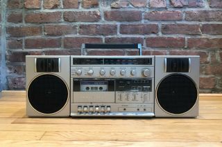 General Electric Ge 3 - 5263a Vintage Old School Boom Box Radio Cassette Stereo