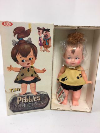 Vintage Ideal 11 " Tiny Pebbles Flintstone Doll
