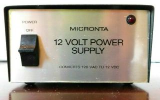 Vintage Micronta 12 Volt Power Supply Radio Shack