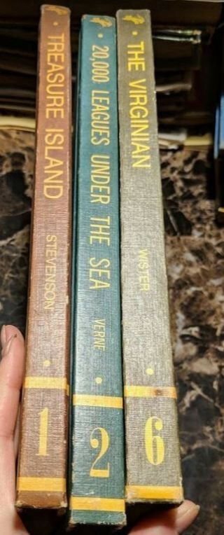 Vintage Educator Classic Library Series 1968 (3 Hard Cover Books)