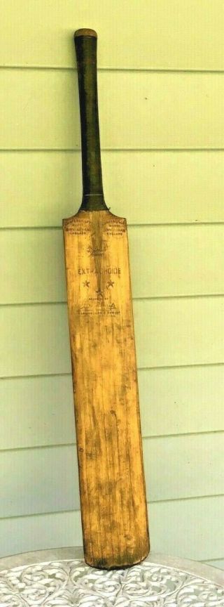 Antique Quaife & Lilley England Extra Choice 3 Star Xylonite Driver Cricket Bat