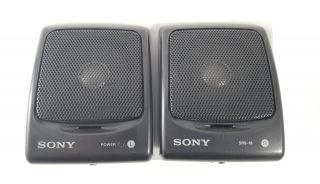 Vintage Sony Srs - 18 Walkman Mini Stereo Speakers Made In Japan