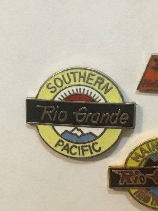 Rio Grande Southern Pacific Railroad Pins 2