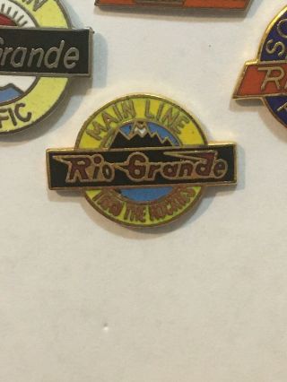 Rio Grande Southern Pacific Railroad Pins 3