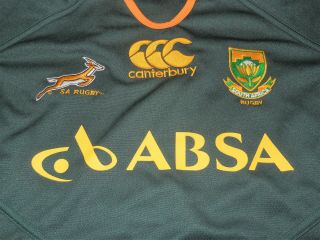 South Africa Rugby Jersey Men Size XL Canterbury SA ABSA Vintage 2