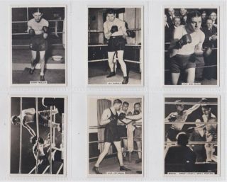 6 Ardath Cards: Photocards - Boxing Incl.  Small Montana 1938/9