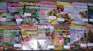 14 Vintage Family Circle Magazines March 14,  1989 Through December 19,  1989