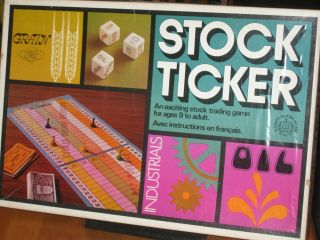 Stock Ticker Board Game Vintage - 100 Complete And