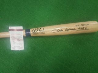 Pete Rose Jsa Authentication Signed Autographed Baseball Bat 4256 Pro Rawlings