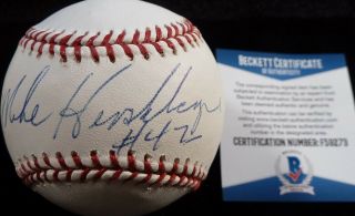 Beckett - Bas Mike Hershberger Autographed - Signed Ml Bud Selig Baseball F59273