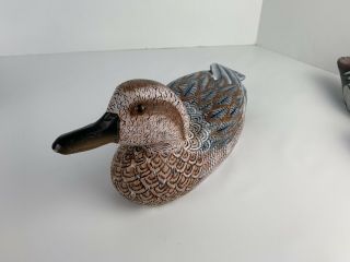 Hand Painted Wooden Duck Decoy Wood Carving Hand Painted Carved