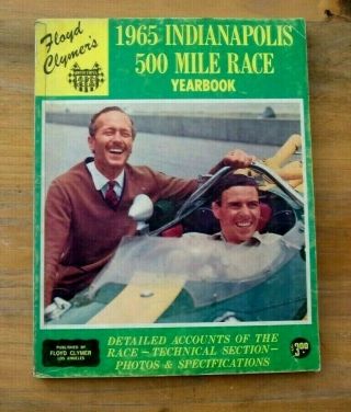 1965 Indianapolis 500 Mile Race Yearbook - Floyd Clymer 