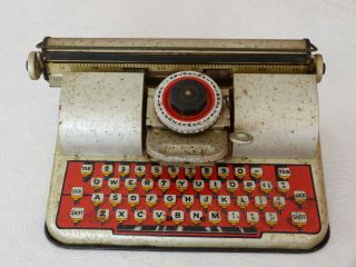 Vintage Berwin " Superior " Typewriter Tin Toy