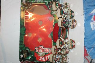 Vintage Mr.  Christmas Lighted Carousel Ponies Musical Tree Ornaments 1992 2