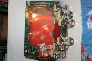 Vintage Mr.  Christmas Lighted Carousel Ponies Musical Tree Ornaments 1992 3