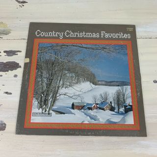 Country Christmas Favorites - Vtg 70s 1972 Holiday Johnny Cash Vinyl Record