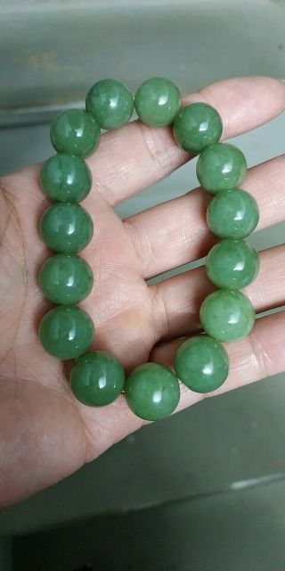 Grade A 100 Natural Burmese Jadeite Jade Beaded Bracelet A 817 Best