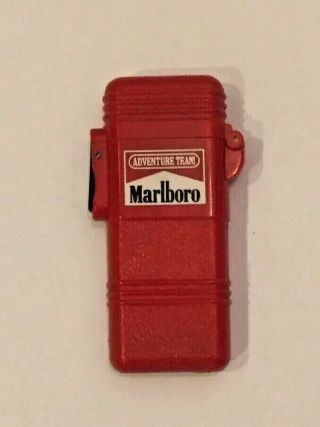 Vintage Marlboro Cigarettes Advertising Lighter Red Adventure Team