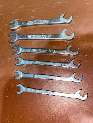 Vintage Snap - On Offset Ignition Wrenches 6pc Set