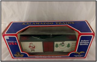Vintage Kalamazoo Toy Train Christmas Reefer 1989 Santa And Frosty G Scale W/box